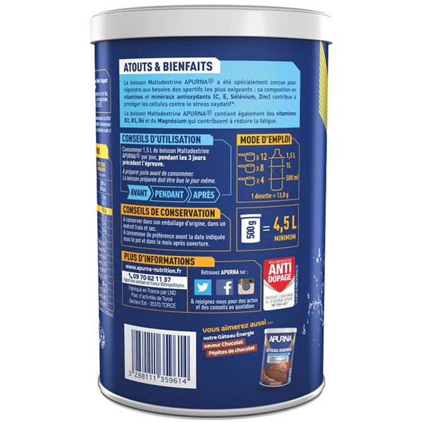 Boisson Maltodextrine (500g) - Thé Peche - Image 3