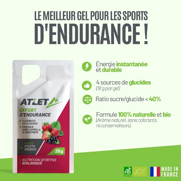 Gel Énergétique BIO (25g) - Fruits Rouges - Image 3