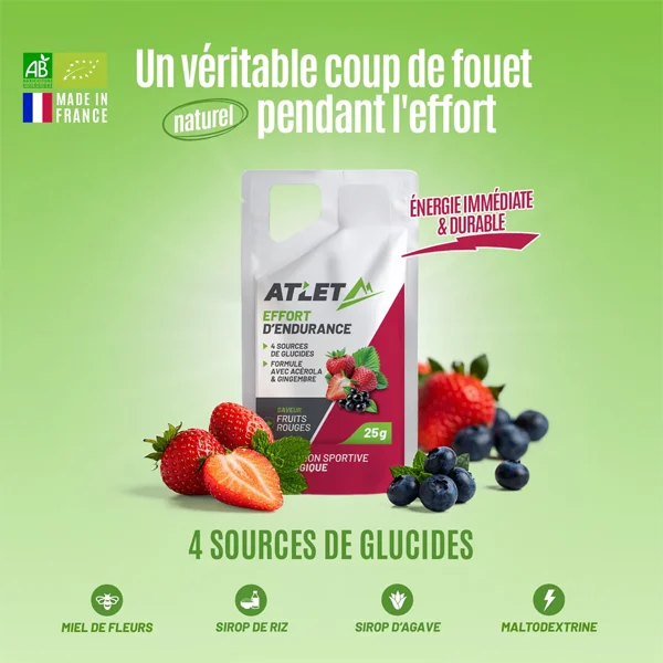 Gel Énergétique BIO (25g) - Fruits Rouges - Image 4