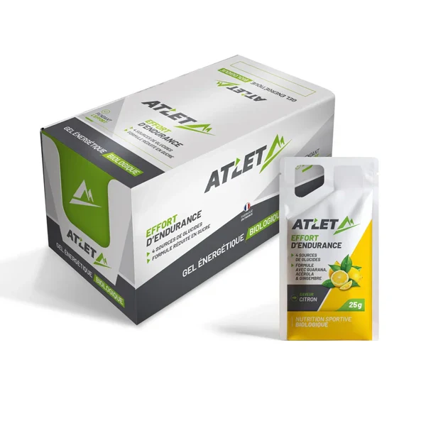 ATLET - Gels Énergétiques BIO Box (45x25g) - Goût au Choix - Image 2