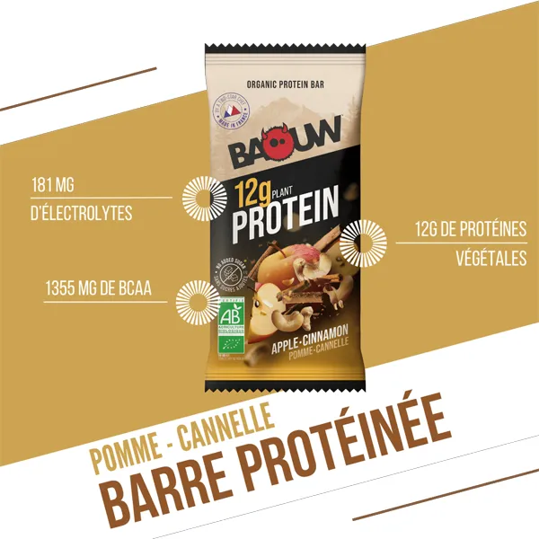 Barre Protéinée BIO (50g) - Pomme & Cannelle - Image 3