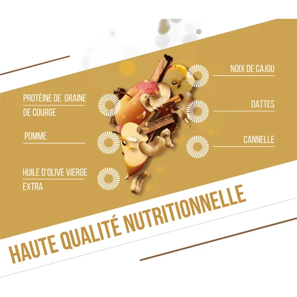 Barre Protéinée BIO (50g) - Pomme & Cannelle - Image 4