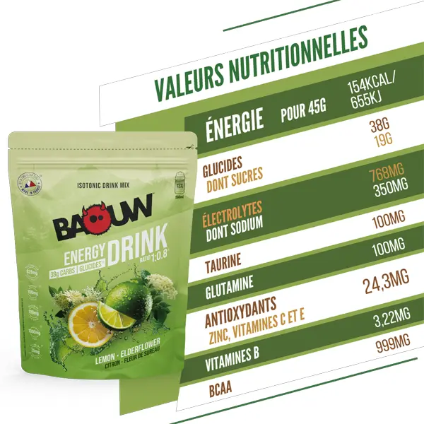 Boisson Énergétique (585g) - Citron & Fleur de Sureau - Image 8
