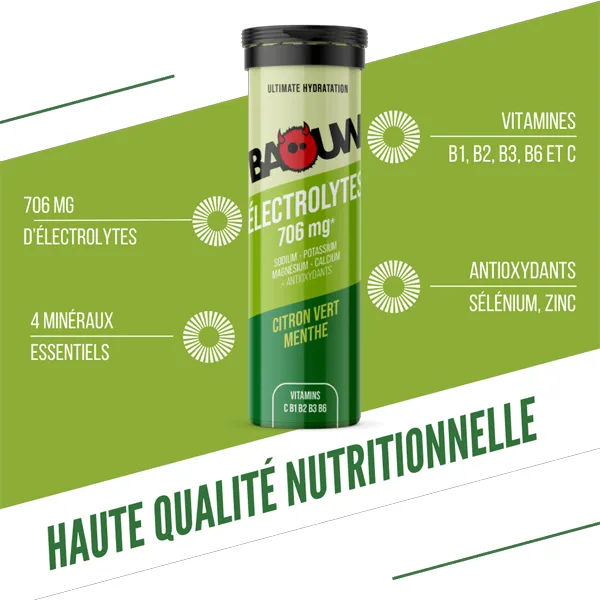 Pastilles d'electrolytes - Citron Vert & Menthe - Image 3