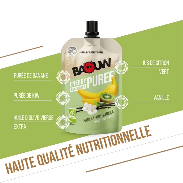Purée Énergétique BIO (90g) - Banane-Kiwi-Vanille - Image 3