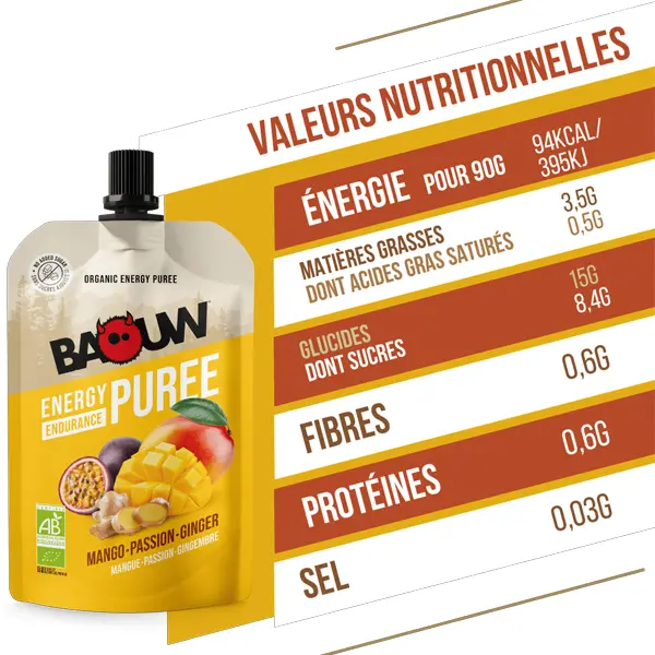 Purée Énergétique BIO (90g) - Mangue- Passion-Gingembre - Image 6