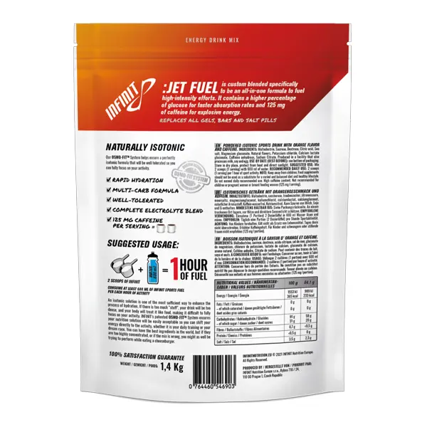 Jet Fuel - Explosive Energy Caffeine Boost (1.4kg) - Orange - Image 2