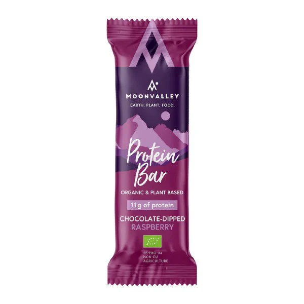 Organic & Plant Protein Bar (60g) - Chocolate-Dipped Raspberry - DDM 18.03.2026