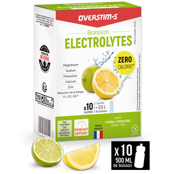 Boisson Électrolytes (10x8g) - Citron-Citron Vert