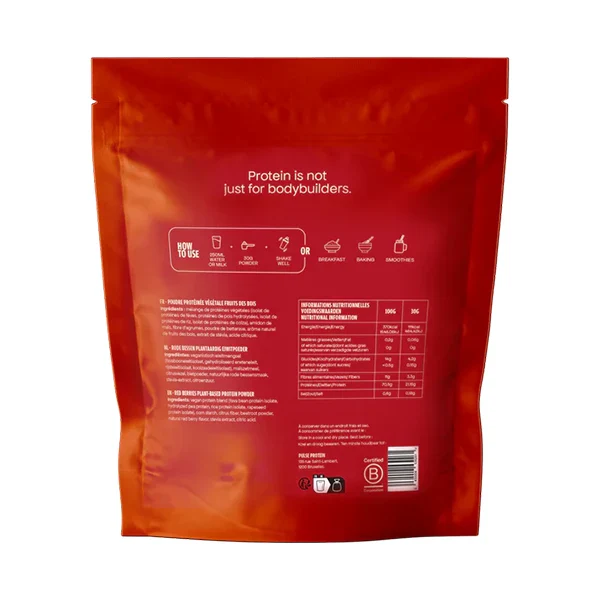 Poudre Protéinée Vegan (750g) - Fruits Rouges - Image 2