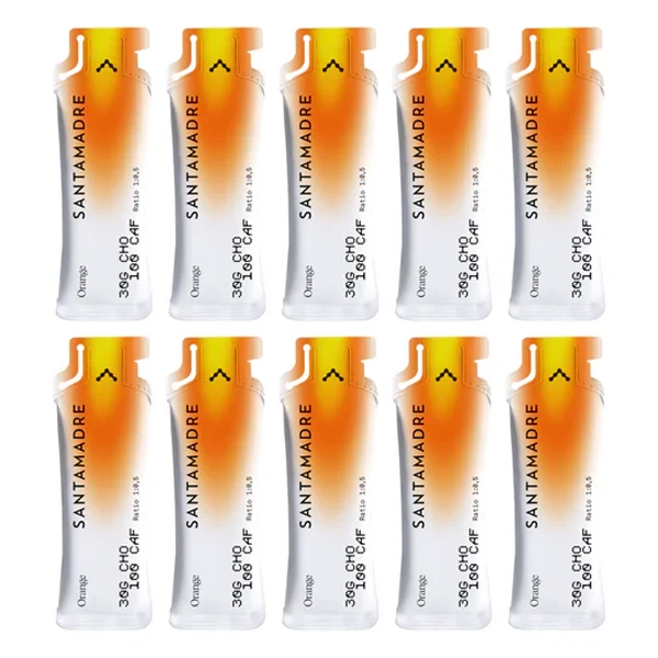 SANTA MADRE - Energy Gels Pack 30CHO 100 CAF (10x60g) - Goût au Choix - Image 3