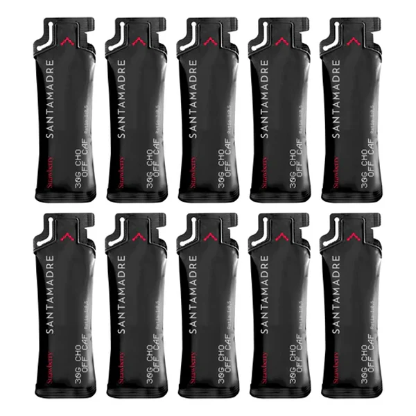 SANTA MADRE - Energy Gels Pack 30CHO OFF CAF (10x60g) - Goût au Choix